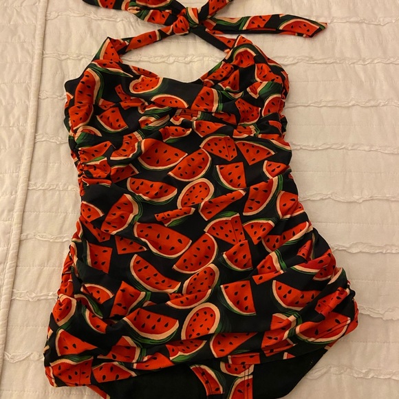 NWOT Unique Vintage Watermelon One Piece-MEDIUM - Picture 4 of 6